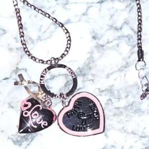 Faith Love Hope Breast Cancer Necklace